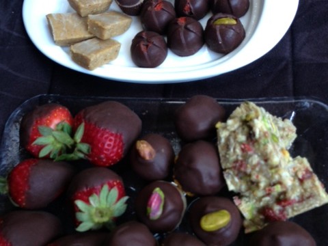 raw chocolate treats