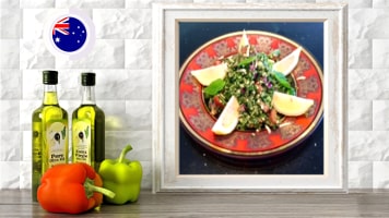spiced tabbouleh salad online raw vegan plant based culinary course